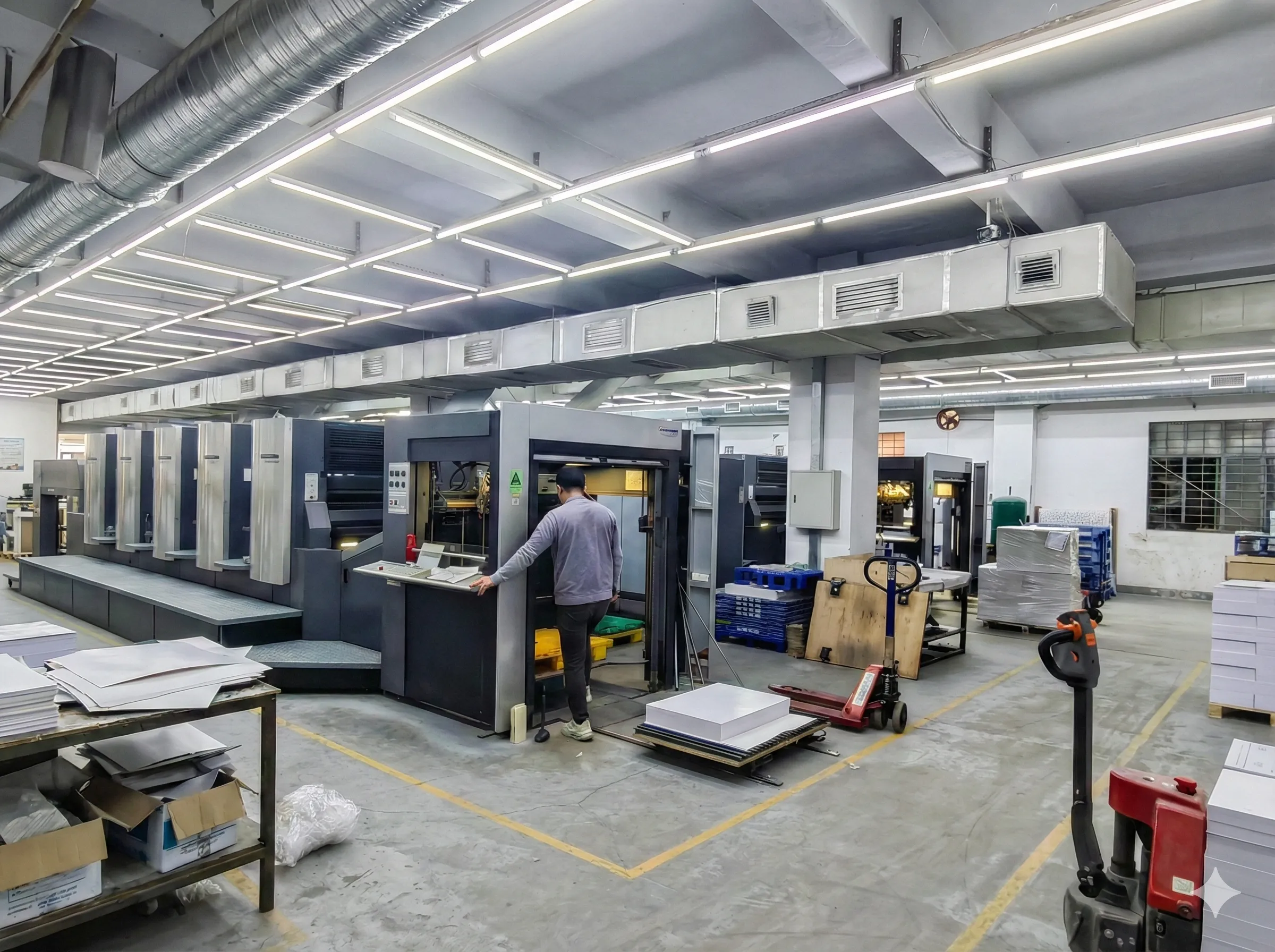 Packaging production factory floor