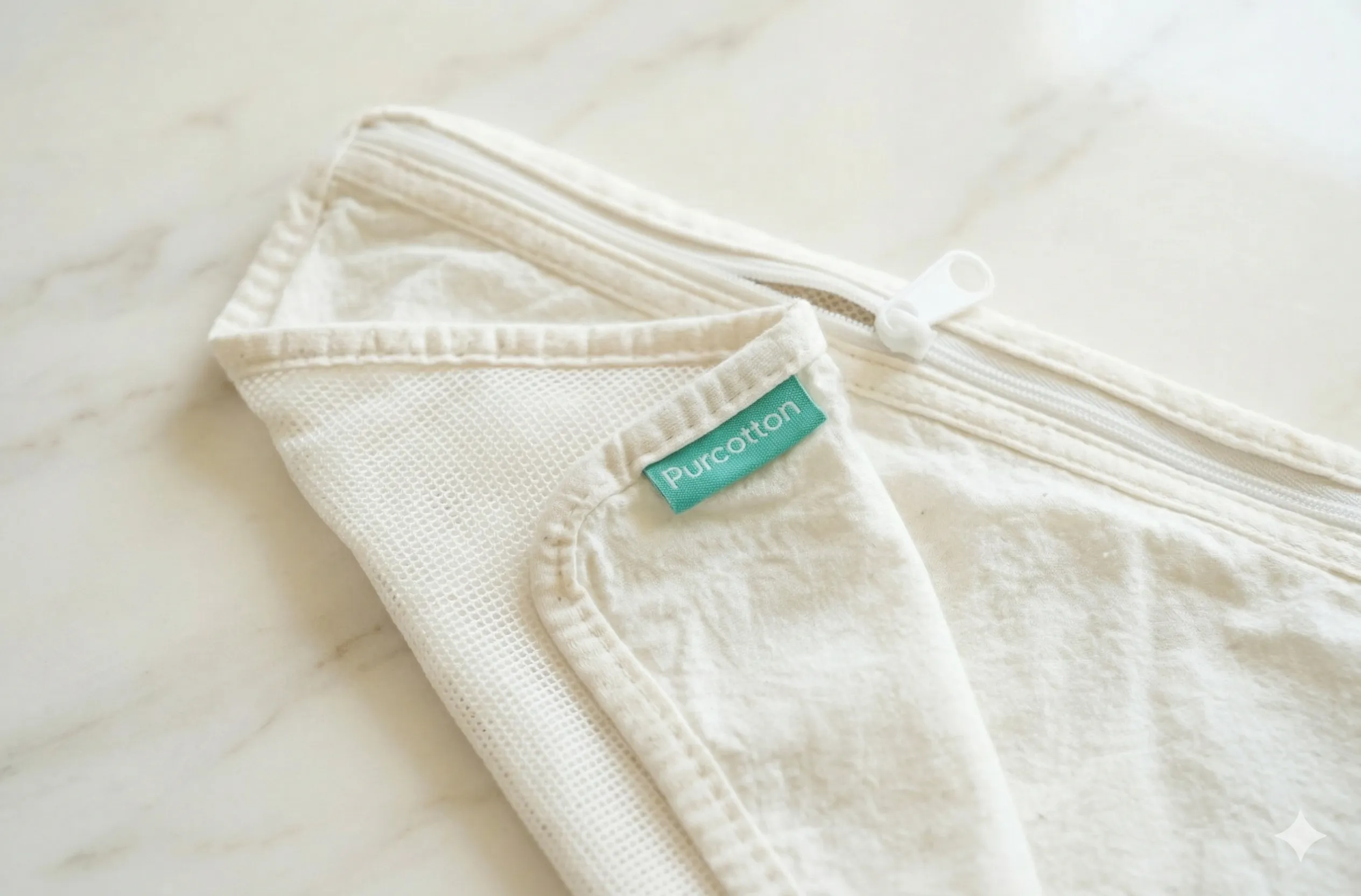 Reusable pouch closure and label detail