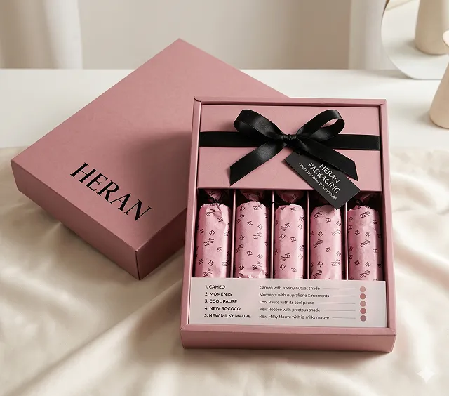 Pink apparel packaging gift set