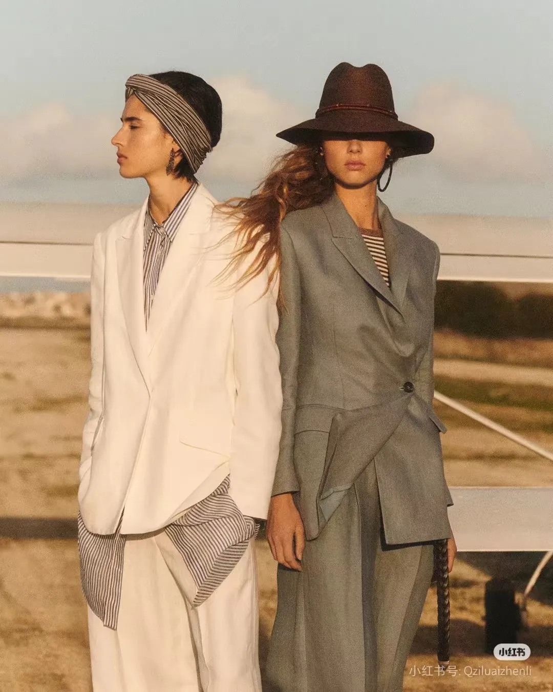 Fashion models wearing apparel for brand packaging use cases