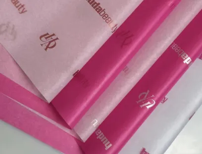 Custom printed tissue paper
